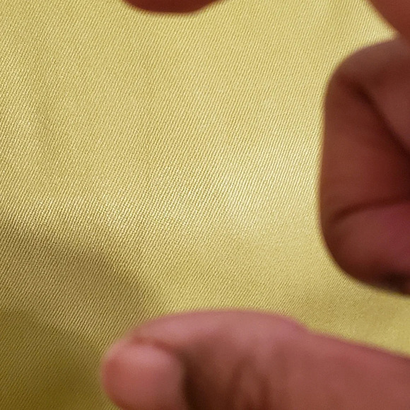 Vintage Wide Shoulder Top by BG Studio Citron w/ Suede Size Large - Picture 6 of 6